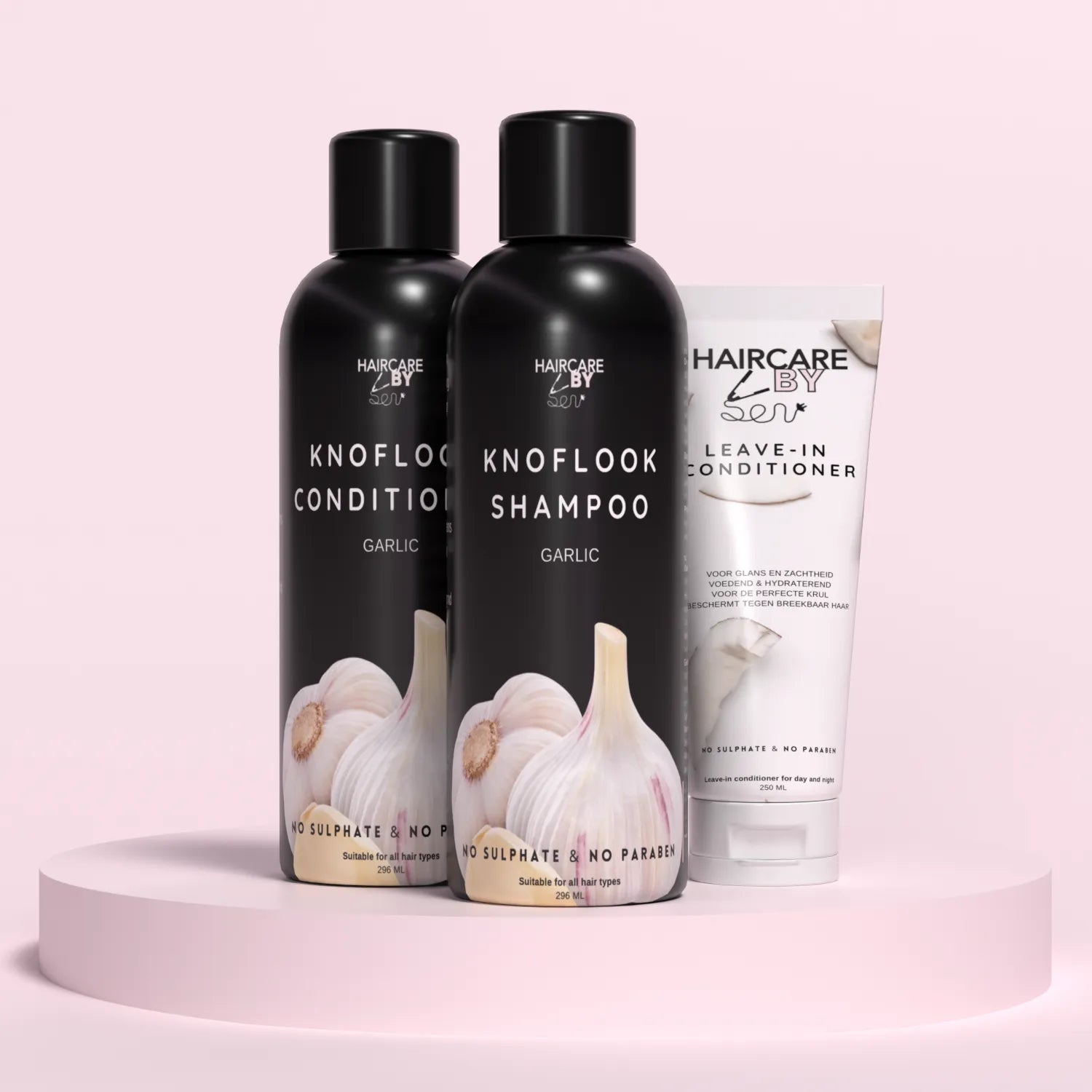 Knoflook Shampoo & Conditioner + Leave In Conditioner